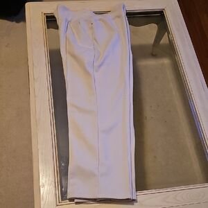 Avia Cream Soft Fleece Straight-Leg Joggers Pleated with Center Seam